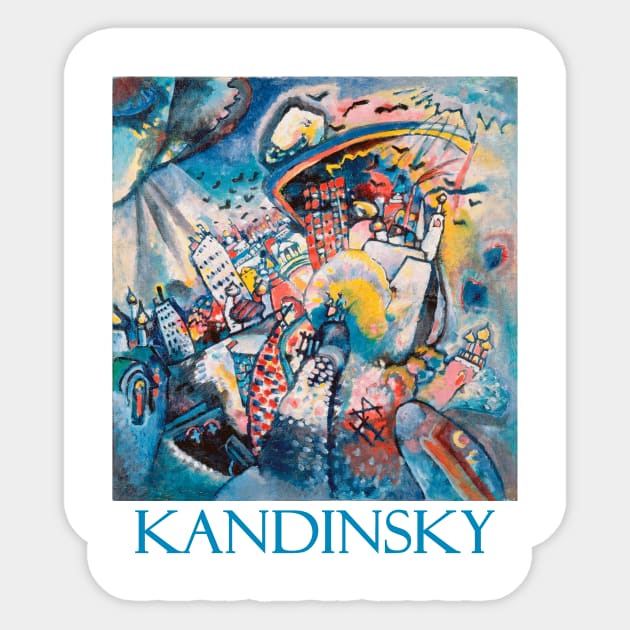 Moscow, Red Square by Wassily Kandinsky Sticker by Naves